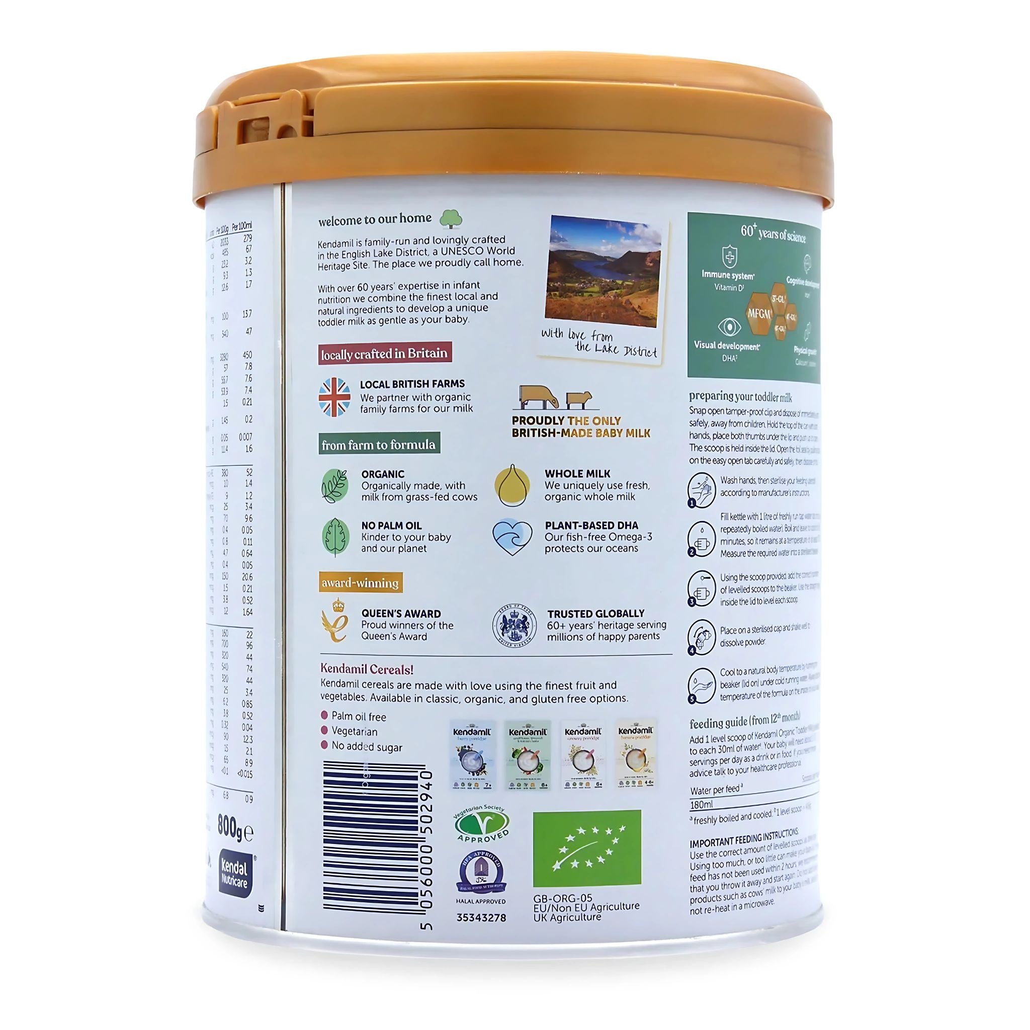 Kendamil Organic EU Bio Nature Stage 3 Toddler Milk | Organic Formula Hub