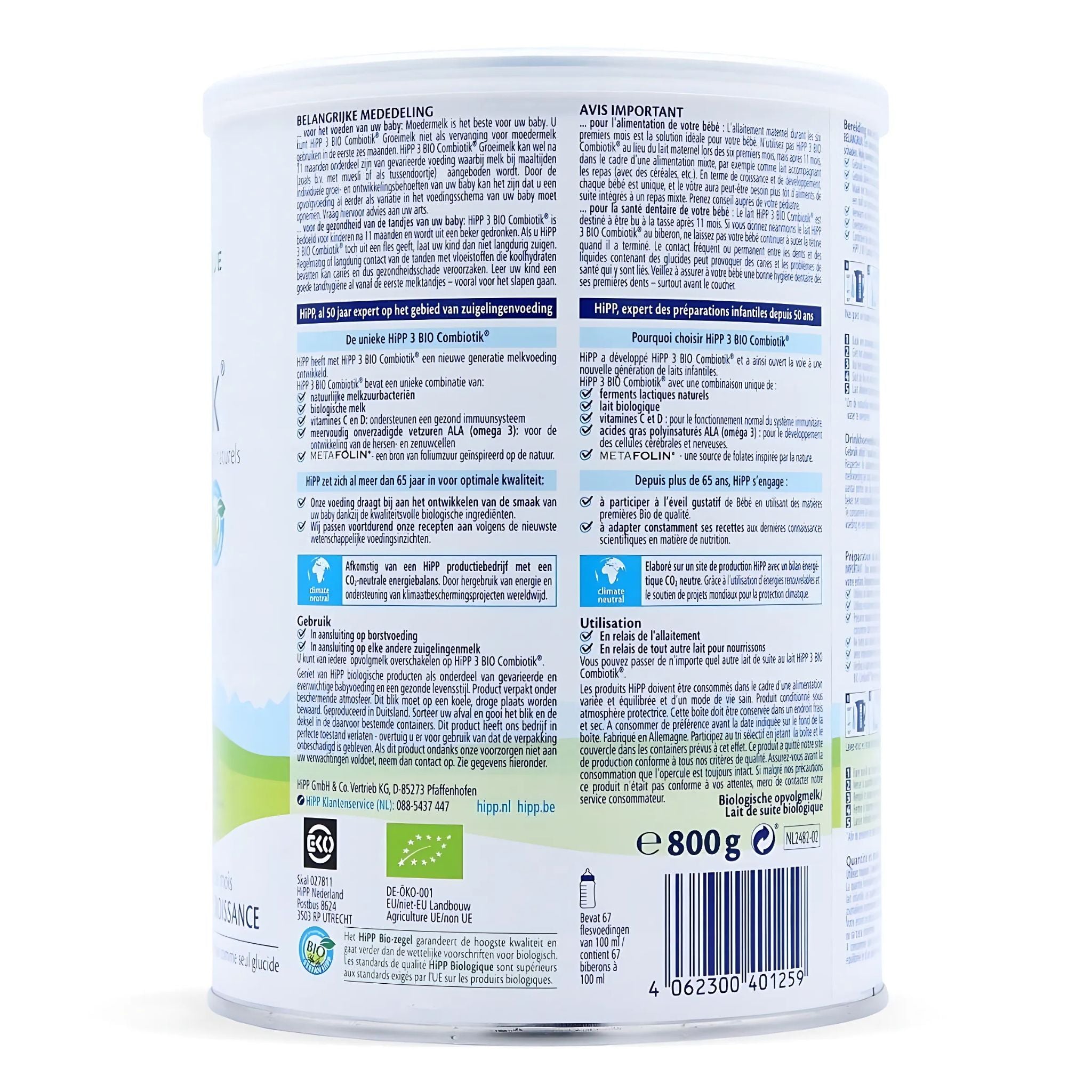 HiPP Stage 3 Dutch Baby Formula | Organic Formula Hub