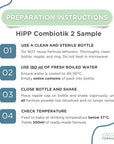 hipp organic formula sampe preparation instructions
