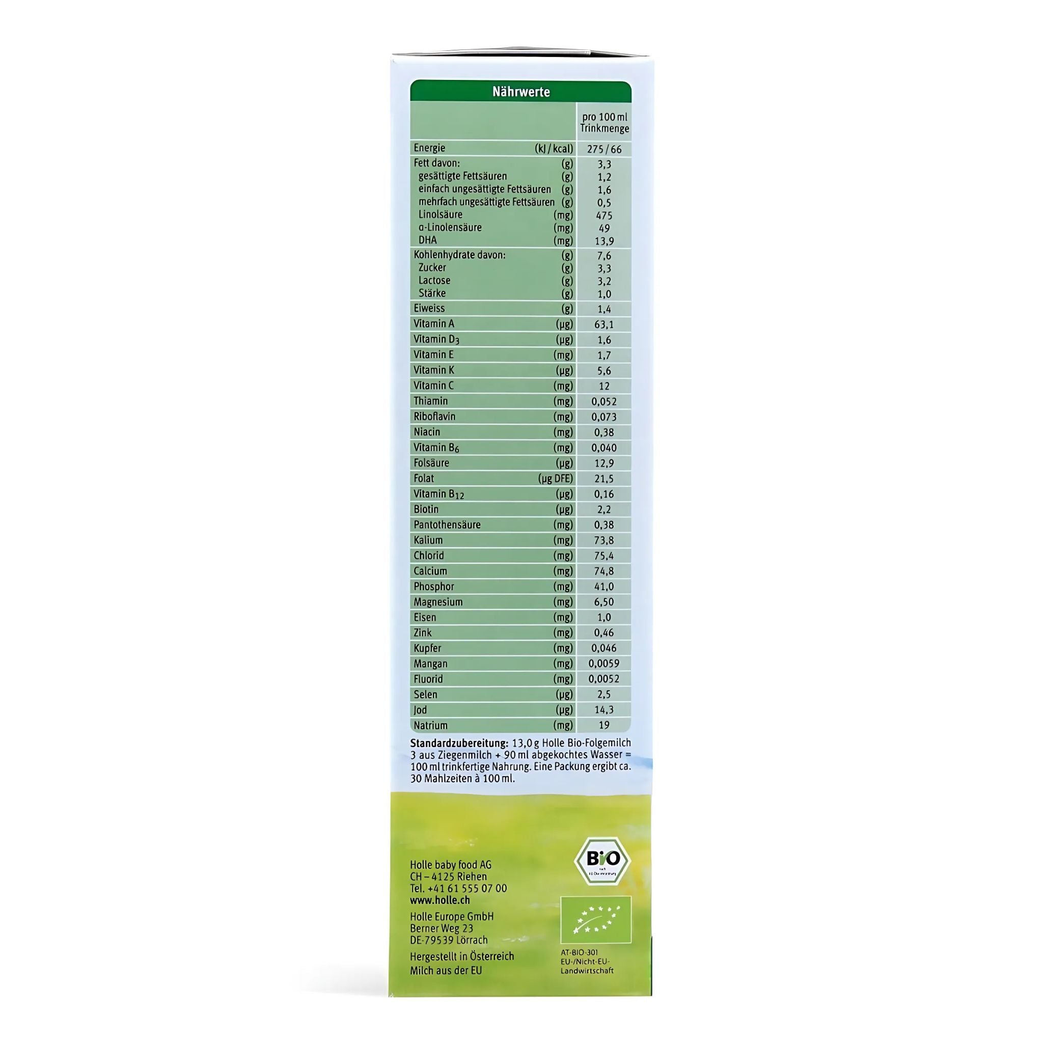 Holle Stage 3 Goat Milk Baby Formula (400gr) | Organic