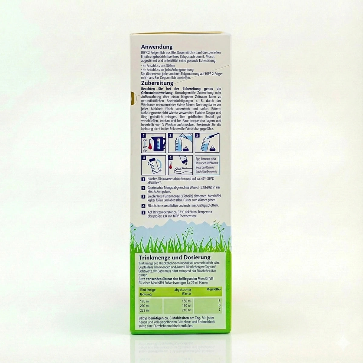 HiPP Bio Goat Stage 2 Formula Preparation Instruction | Organic Formula Hub