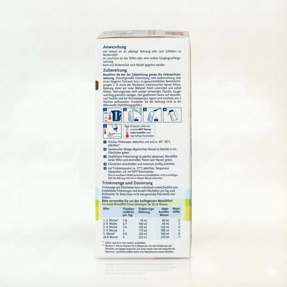 HiPP pre bio combiotik formula instructions | Organic Formula Hub 