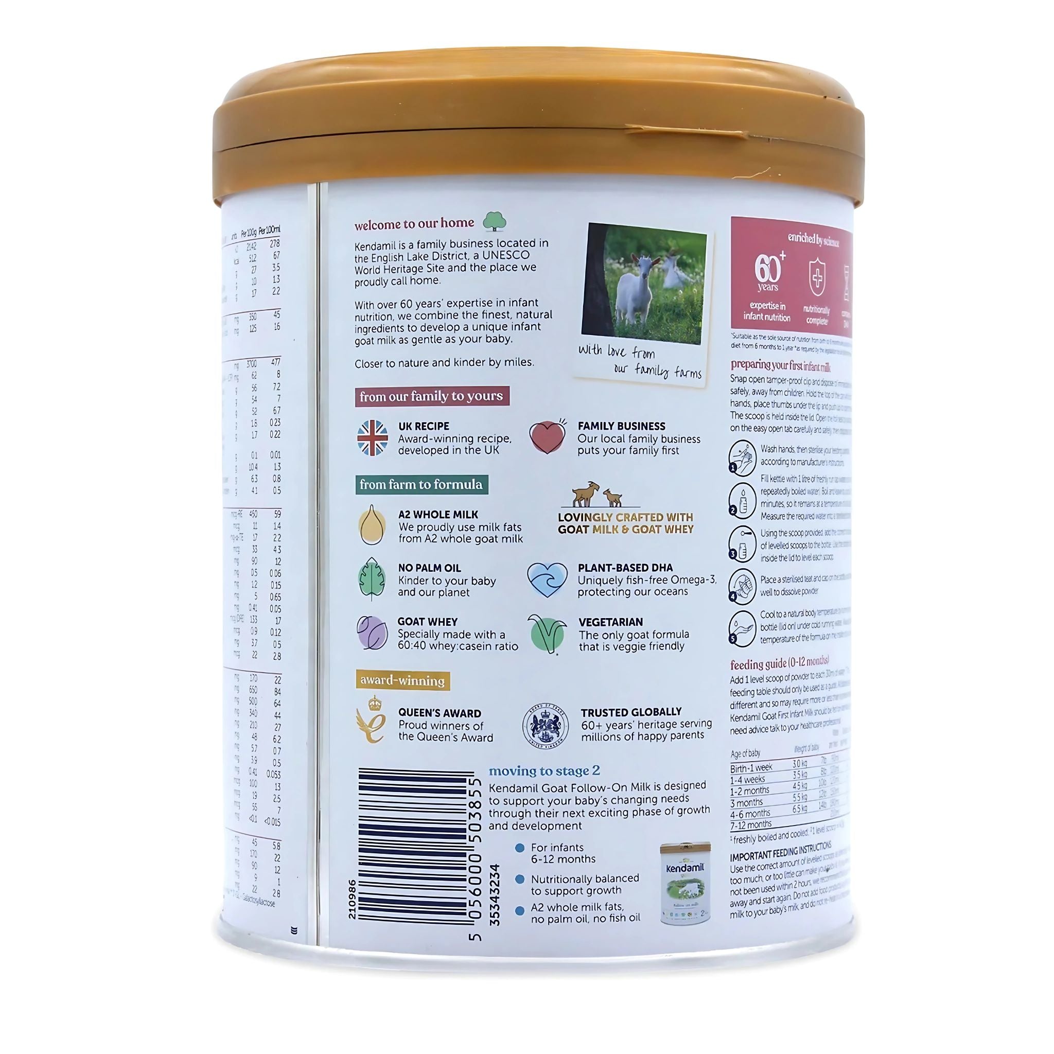 Kendamil EU Organic Goat First Infant milk Stage 1 | Organic Formula Hub