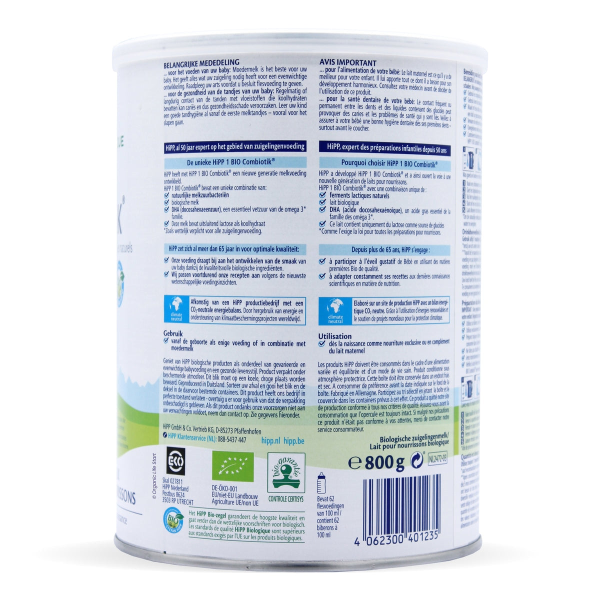 HiPP bio Combiotic Stage 1 Dutch Formula | Organic Formula Hub