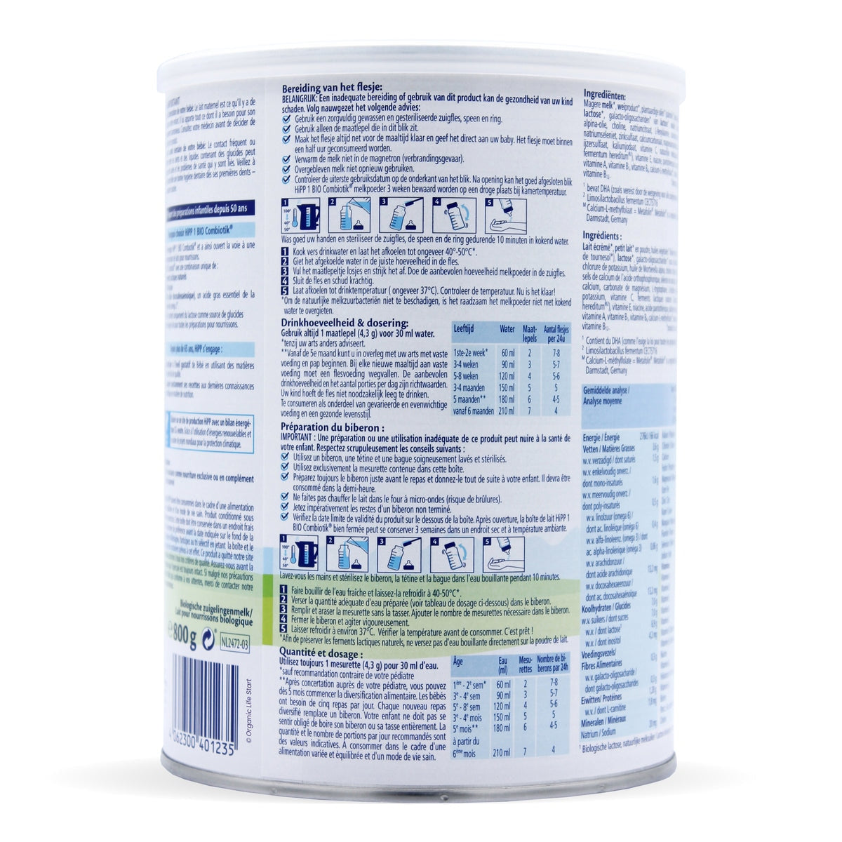 HiPP bio Combiotic Stage 1 Dutch Formula | Organic Formula Hub