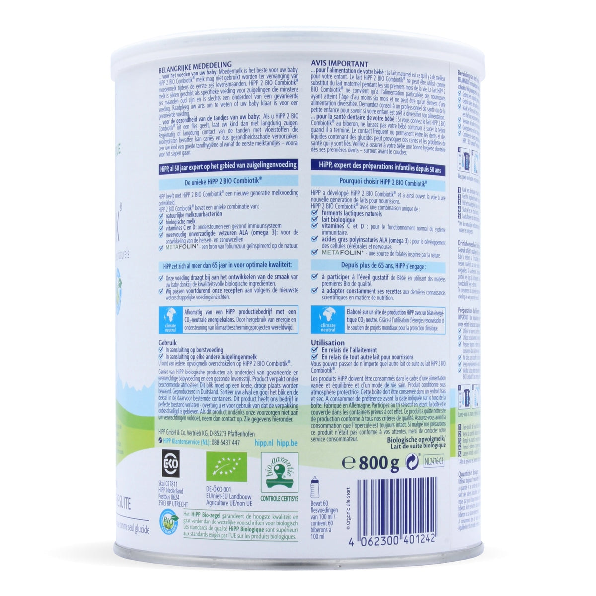 HiPP bio Combiotic Stage 2 Dutch Formula | Organic Formula Hub