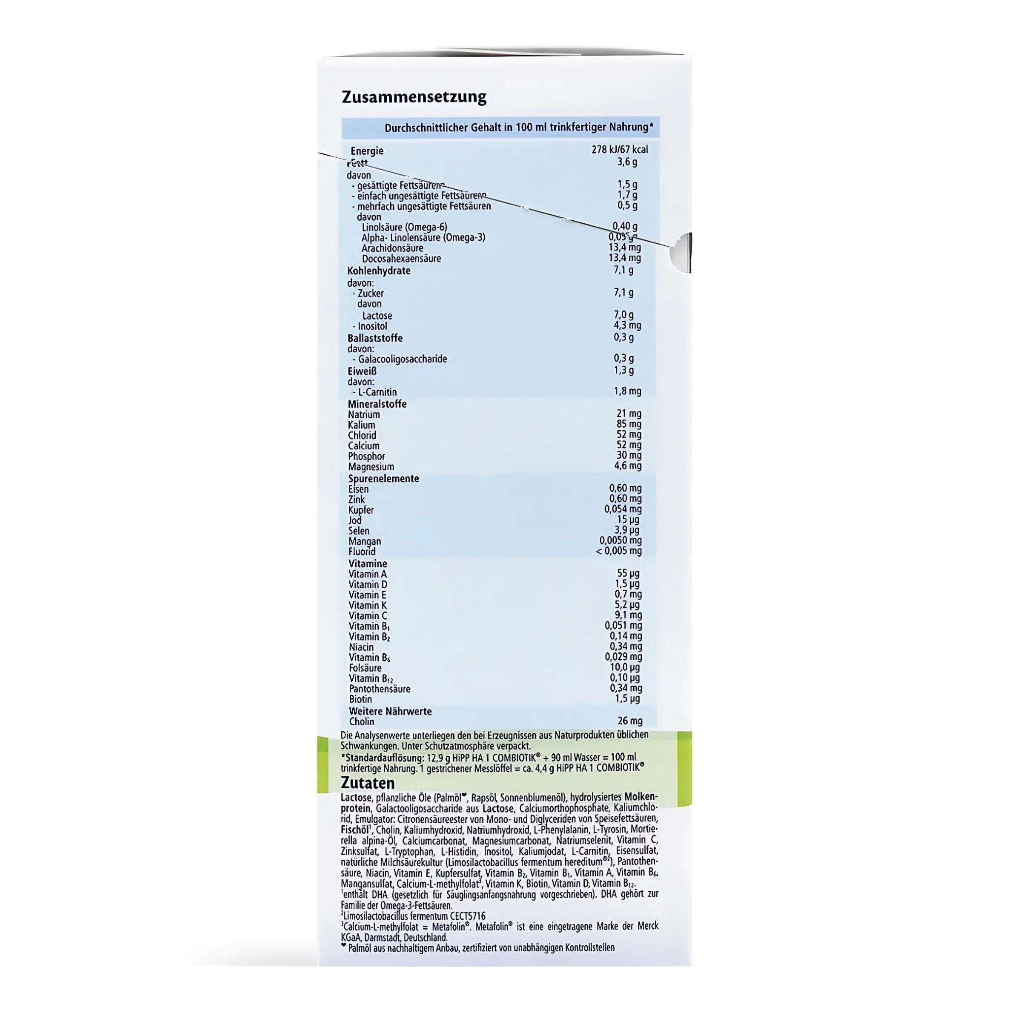 HiPP Hypoallergenic Formula Stage 1 | Organi Formula Hub