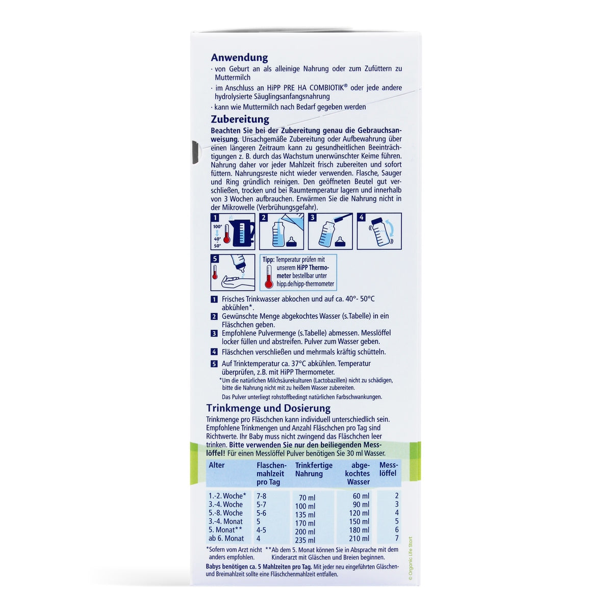 HiPP HA Combiotik Baby Formula Stage 1 | Organic Formula Hub