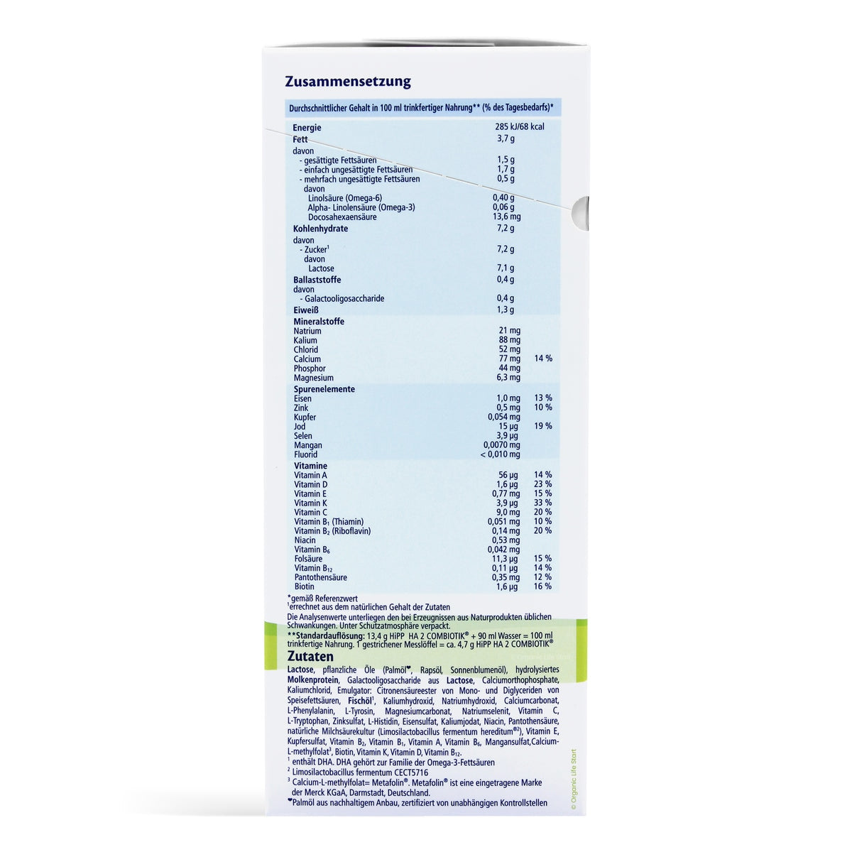 HiPP HA Combiotik Stage 2 | Organic Formula Hub