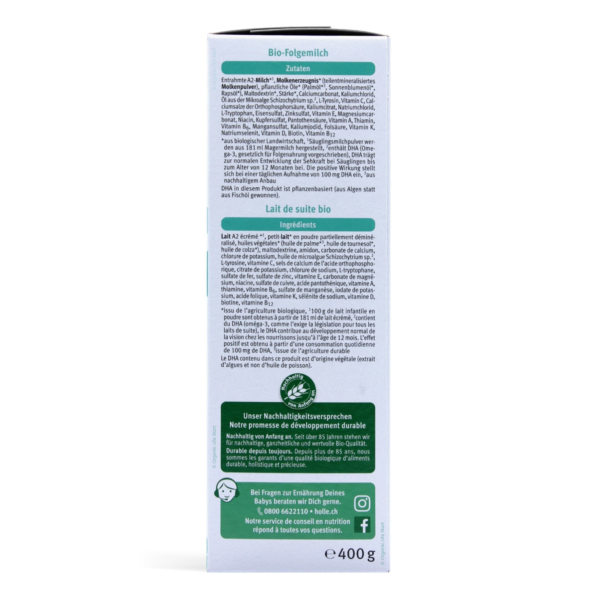 Holle Bio Organic A2 Stage 2 Baby Formula | Organic Formula Hub