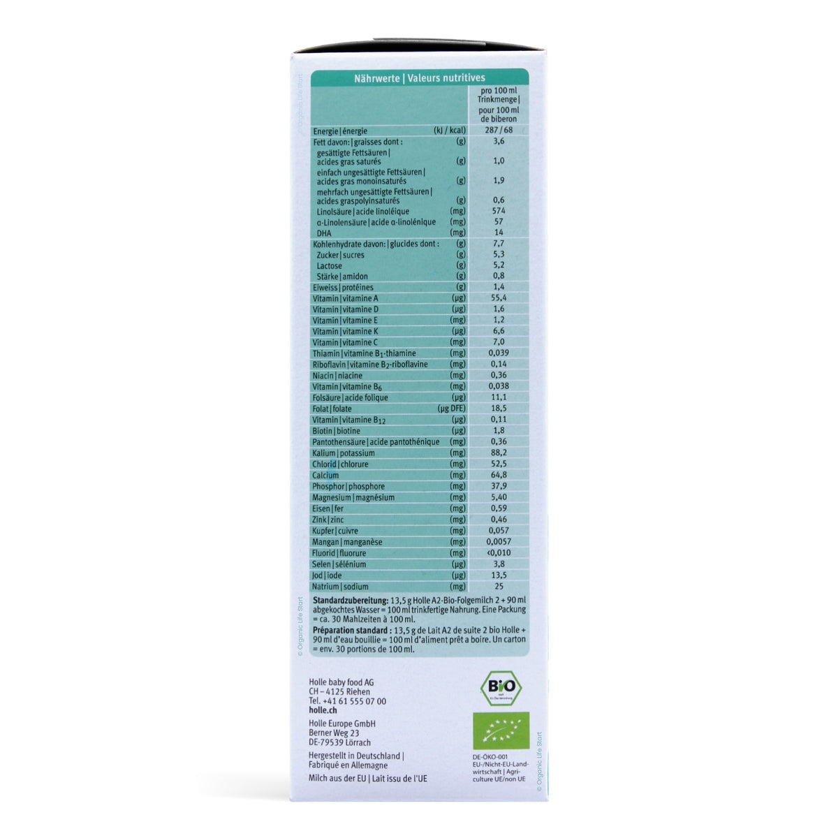 Holle Bio Organic A2 Stage 2 Baby Formula | Organic Formula Hub