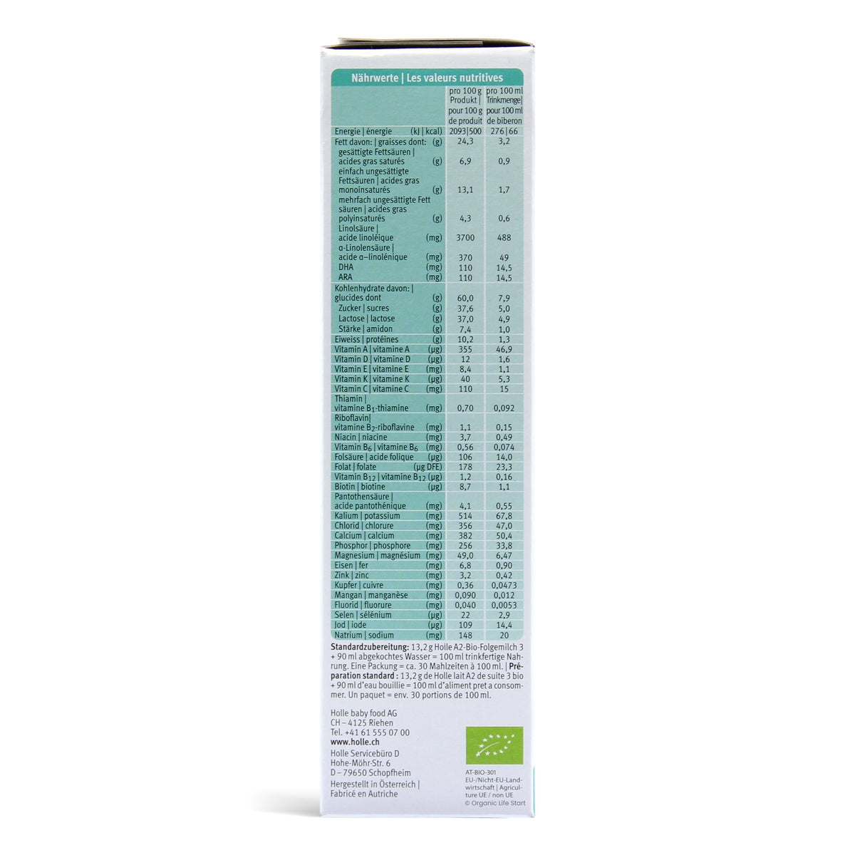 Holle Bio Organic A2 Stage 3 Baby Formula | Organic Formula Hub