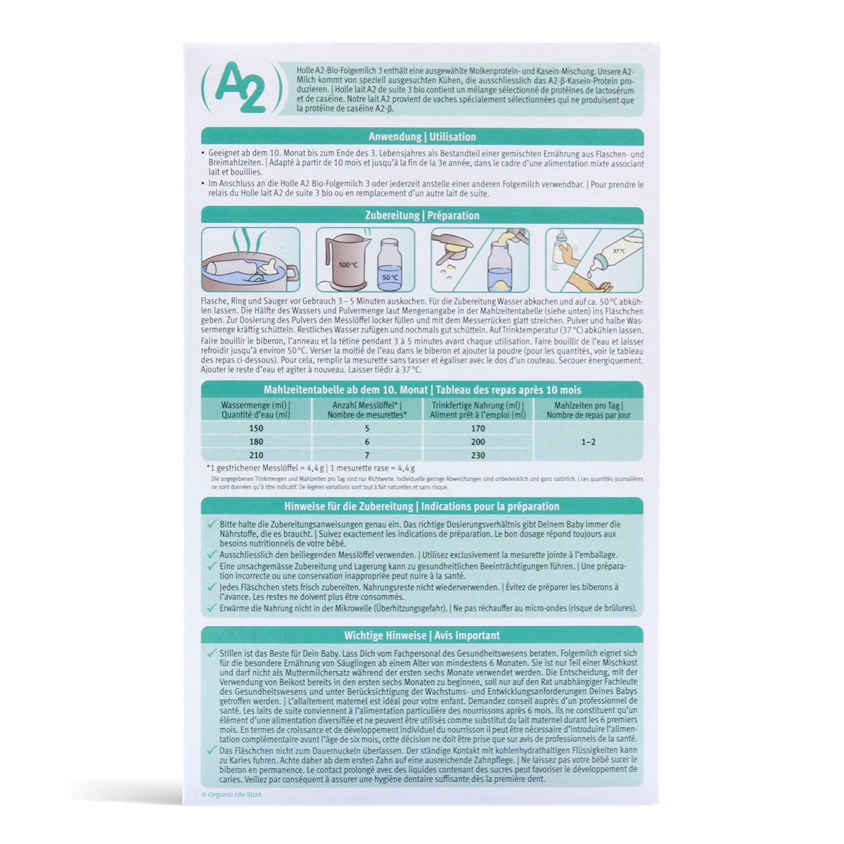 Holle Bio Organic A2 Stage 3 Baby Formula | Organic Formula Hub