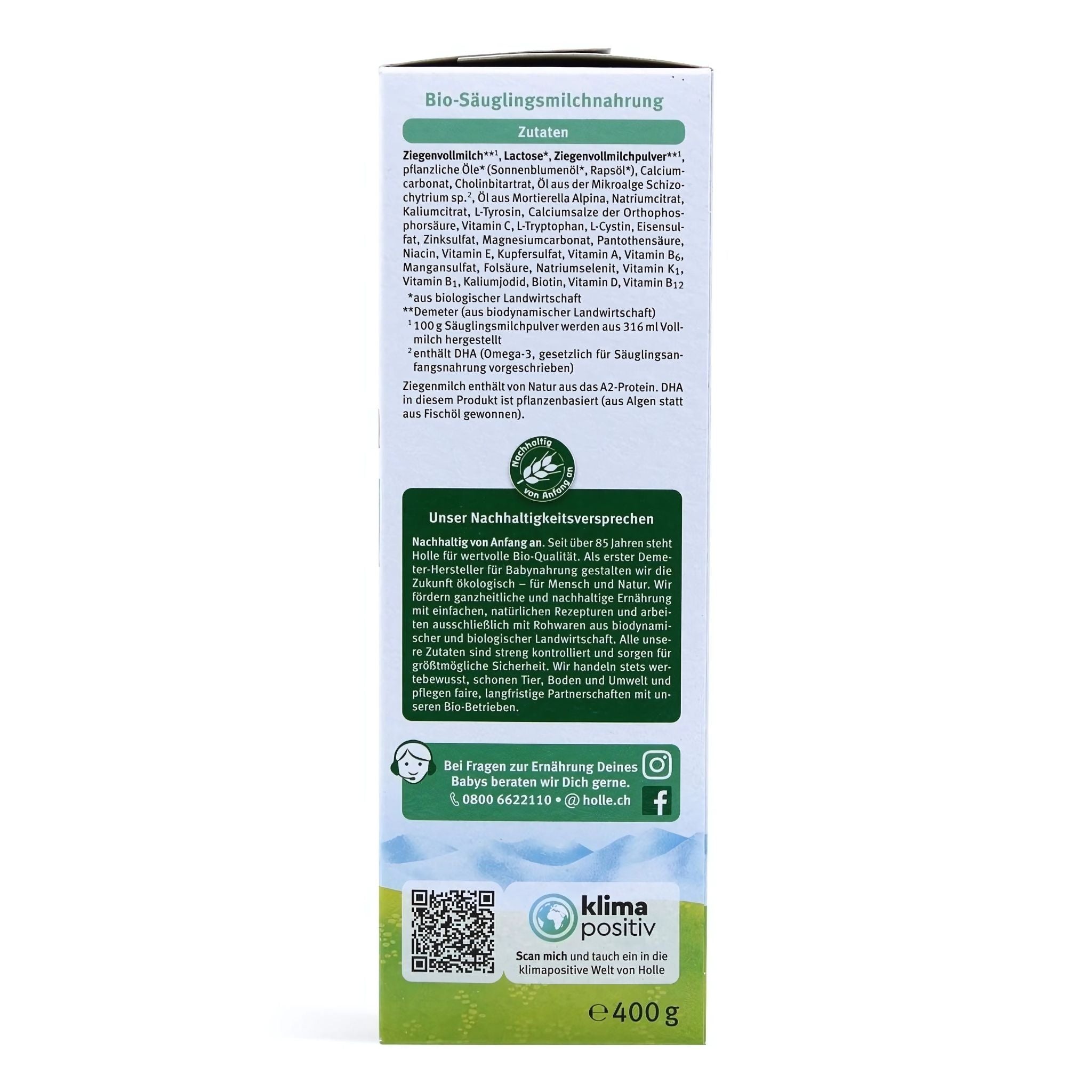 Holle Organic Goat Formula Stage PRE | Organic Formula Hub