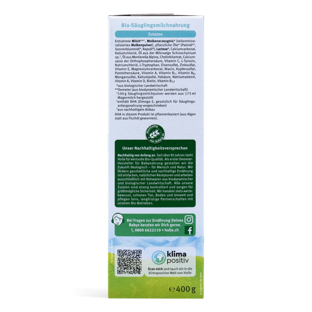 Holle Organic Stage 1 | Organic Formula Hub