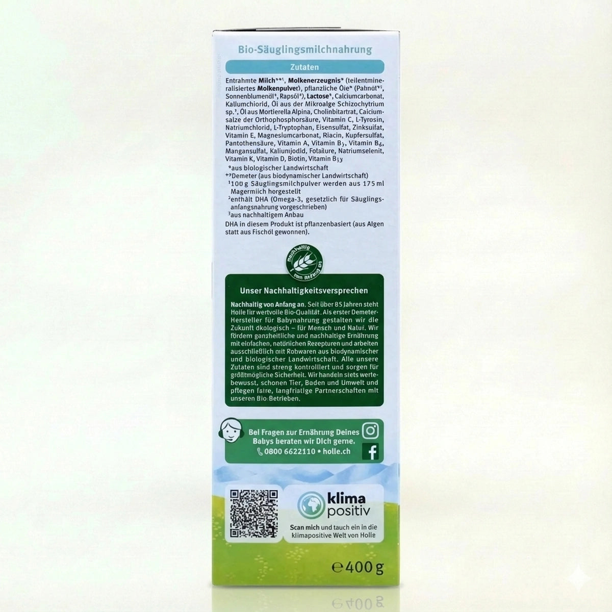 Holle Organic Stage 1 preparation instructions  | Organic Formula Hub