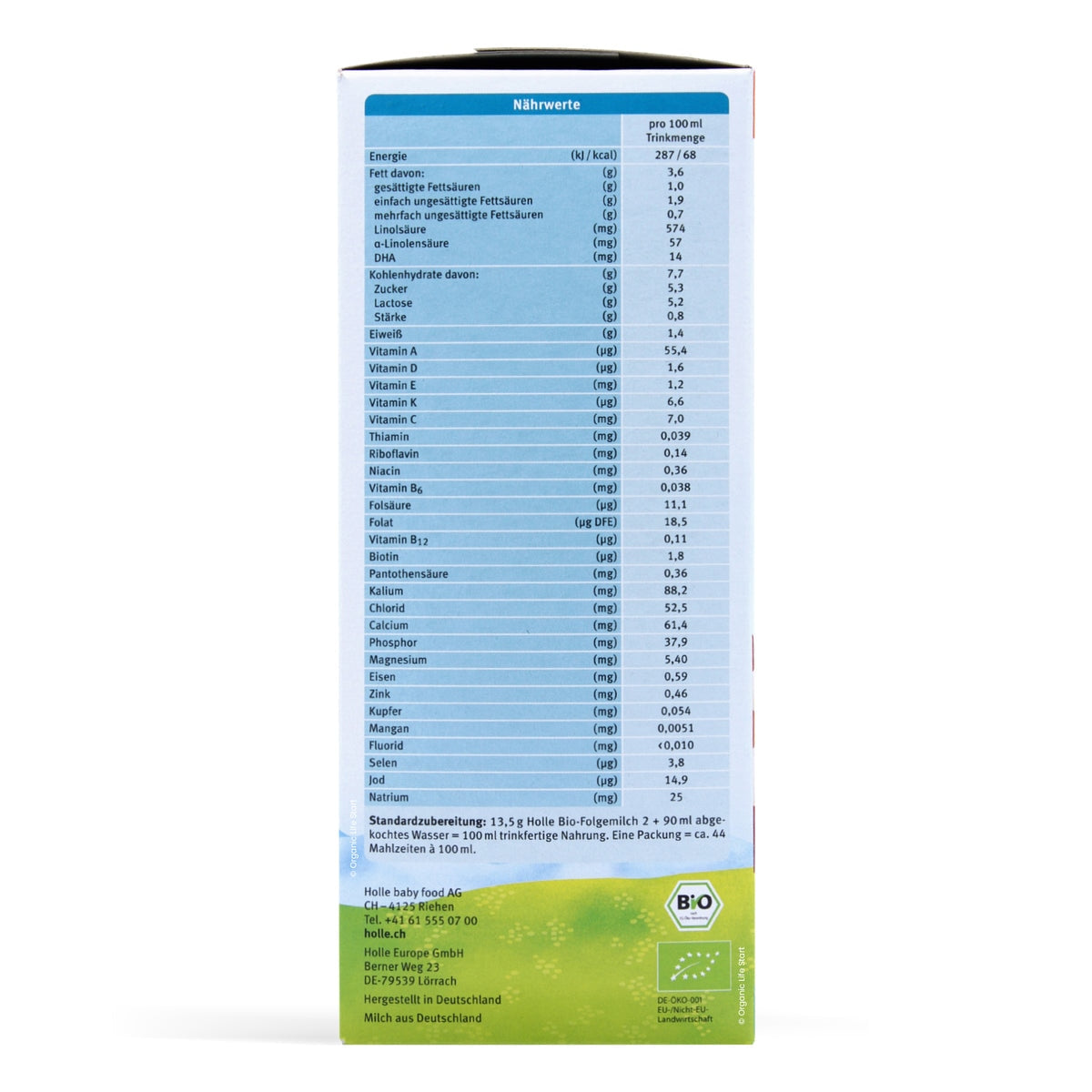 Holle Bio Stage 2 Formula Baby Formula | Organic Formula Hub