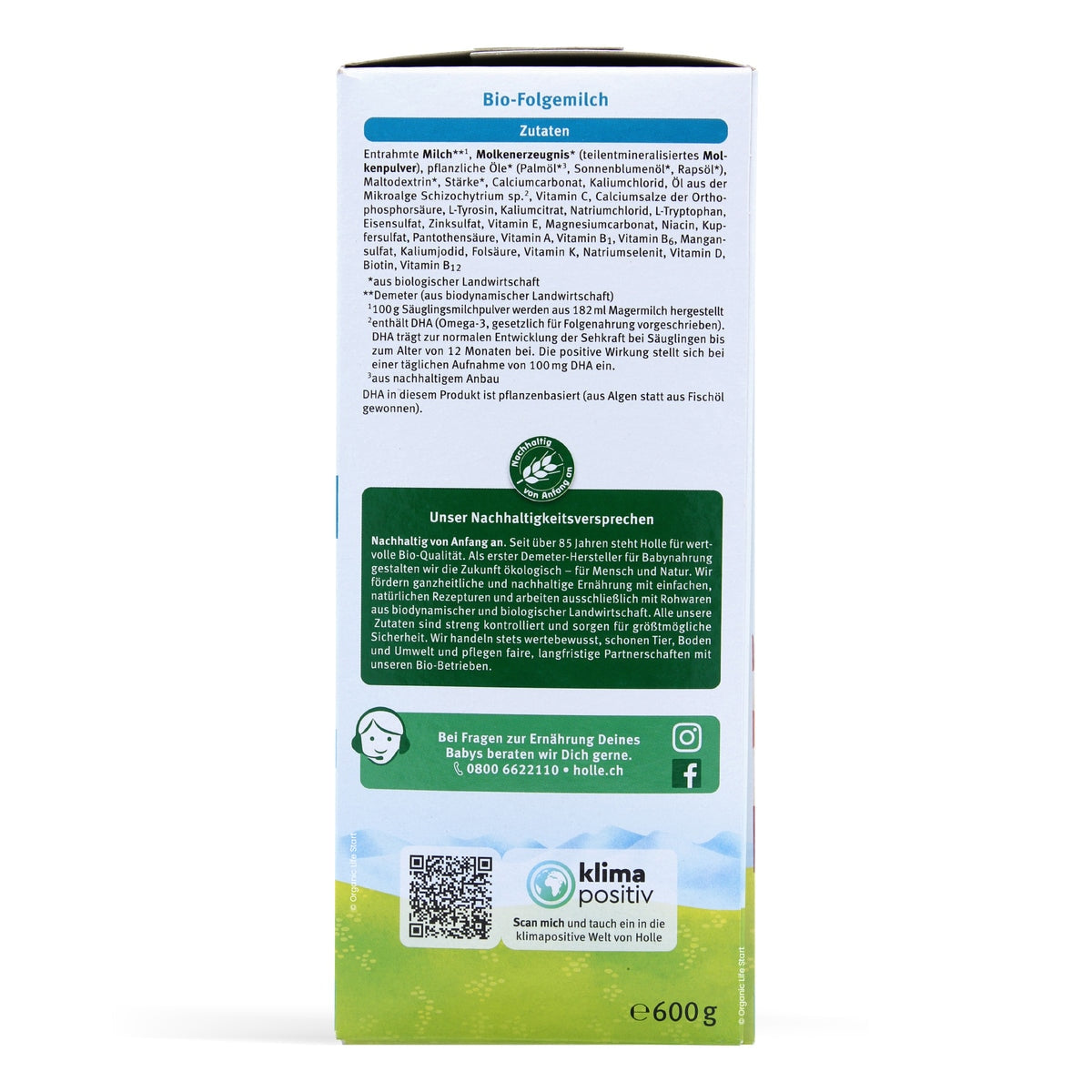 Holle Bio Stage 2 Formula Baby Formula | Organic Formula Hub