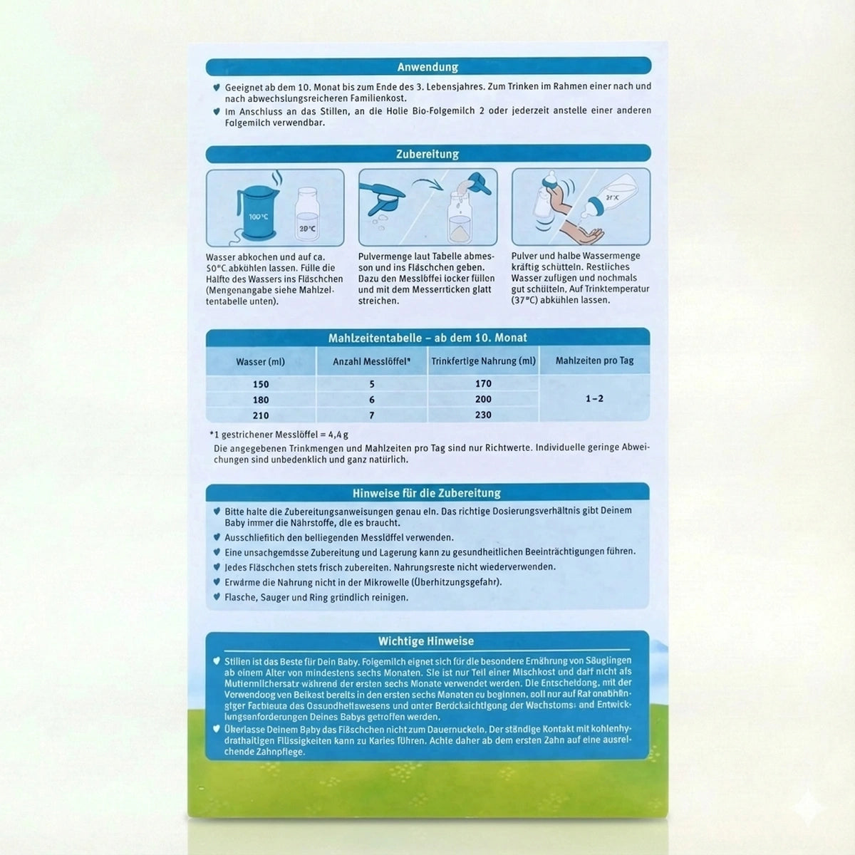 Holle Bio Stage 3 Baby Formula preparation instructions  | Organic Formula Hub