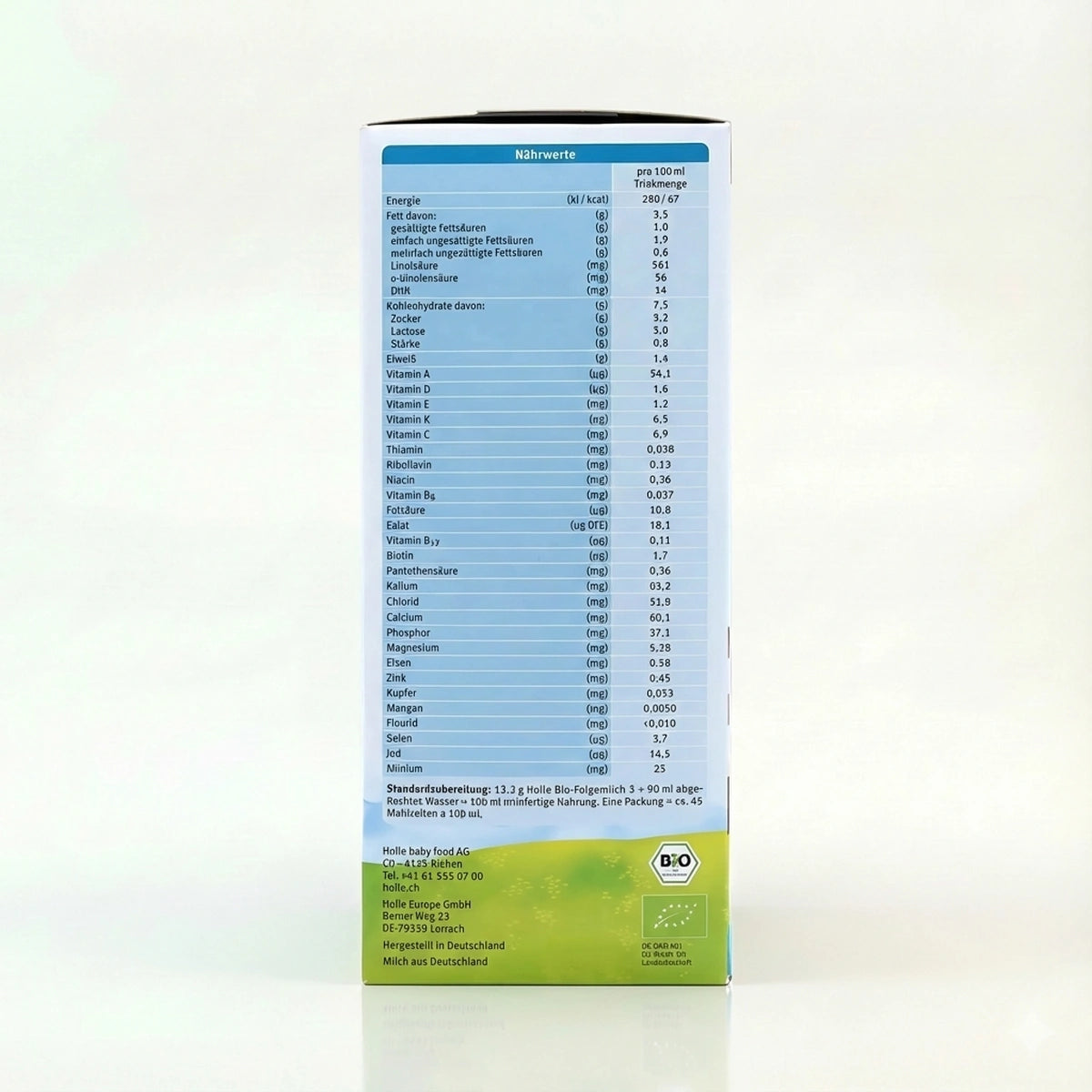 Holle Bio Stage 3 Baby Formula preparation instructions  | Organic Formula Hub