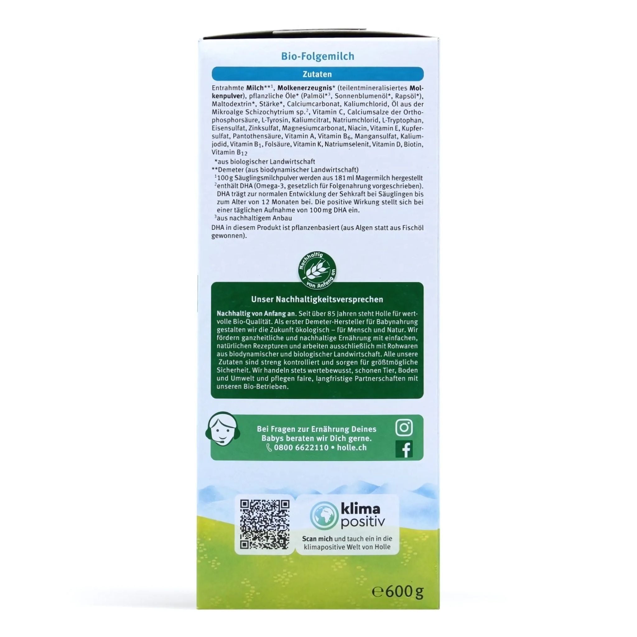 Holle Bio Stage 3 Cow Milk Baby Formula | Organic Formula Hub