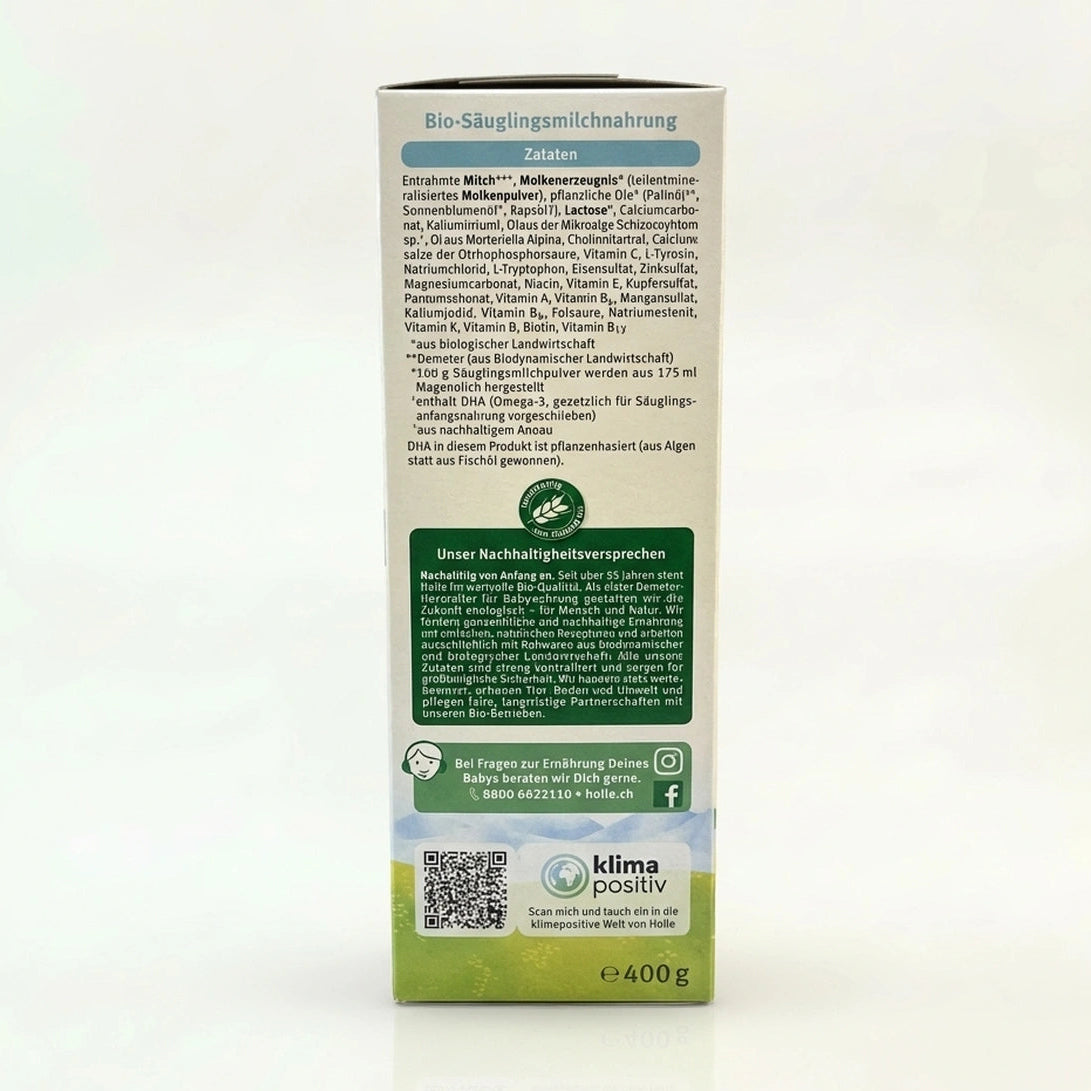 Holle PRE Infant Formula preparation instructions | Organic Formula Hub 