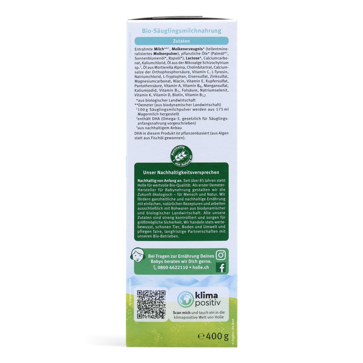 Holle PRE Infant Formula | Organic Formula Hub